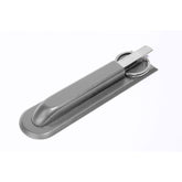 Gray Leather Library Set With Silver Hardware